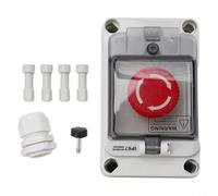 HOHOVYVY Interrupteur d'arrêt d'urgence, interrupteur à clé en saillie, interrupteur d'arrêt d'urgence avec boîte (arrêt d'urgence)