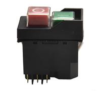 HOHOVYVY Interrupteur électromagnétique, pour KJD17 6 broches 18 A 127 V Interrupteur à bouton-poussoir 371450 pour scie circulaire de table Pièce de rechange