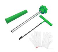 HOHOVYVY Kit de montage de valve de pneu avec extracteur, crochet et outil auxiliaire, universel, pour voitures et vélos, vert