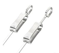 HOHOVYVY Lot de 10 brochettes de barbecue en acier inoxydable - Réutilisables - Brochettes à viande - Brochettes en métal