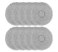 HOHOVYVY Lot de 10 chiffons en microfibre lavables compatibles avec DJI pour robot aspirateur ROMO S/A/P Pièces de rechange pour nettoyage hygiénique des sols dans la maison (10 pièces)