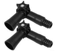 HOHOVYVY Lot de 2 adaptateurs articulés télescopiques à 360° en nylon avec filetage 3/4" pour fenêtres, gouttières et nettoyage en hauteur