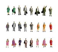 HOHOVYVY Lot de 200 figurines de train miniatures, piste H0 1:87 Figurines Modélisme Miniatures Trains Architecturaux Personnes Figurines Petites Personnes Peintes pour Scènes Miniatures