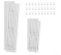 HOHOVYVY Lot de 30 tuteurs d'orchidées en acrylique transparent avec clips pour plantes d'intérieur 28 cm et 40 cm