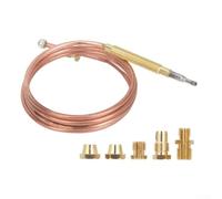 HOHOVYVY M6 x 0,75 sonde filetée thermocouple pour brûleurs à gaz, poêles à gaz et accessoires de barbecue, sonde en métal 600 mm pour une détection sûre de la température (60 cm)