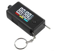 HOHOVYVY Manomètre numérique 2 en 1 et jauge de profondeur de profil de pneu avec affichage LCD 120 PSI 15 mm Plage de mesure pour voiture, SUV, moto Compact portable Noir