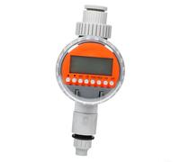 HOHOVYVY Minuteur d'arrosage électronique avec programmation automatique et retard de pluie, boîtier en plastique robuste 20 x 9 cm, blanc, pour irrigation de jardin en extérieur (A)