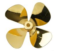 HOHOVYVY Modèle de bateau RC 55 mm/60 mm Hélice en métal 4 lames 4 mm pour RC Marine ROV (D60 mm main droite)