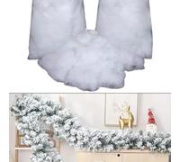 HOHOVYVY Ouate de Remplissage pour Doudous Neige Artificielle Neige Décorative Noël Neige Artificielle Pour Sapin de Noël (400)