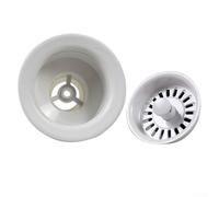 HOHOVYVY Panier de vidange pour évier de cuisine - 114 mm - En polypropylène + PVC - Avec joint d'étanchéité supérieur et inférieur - Pour trou de 88 à 95 mm de diamètre - 18 trous de ventilation