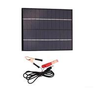 HOHOVYVY Panneau solaire polycristallin 5,5 W 12 V avec borne de batterie 210165 mm pour le camping et les activités de plein air