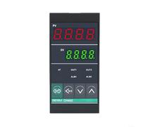 HOHOVYVY PID Régulateur de température CH402 avec double sortie pour SSR et relais, double alarme, entrée de type K, 100-240 V, affichage numérique pour fours industriels