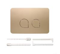 HOHOVYVY Plaque de commande WC avec double chasse d'eau en plastique compatible avec Geberit UP300/UP320 et pour série Sigma 01/10/20/21/30/50/60 (or mat)