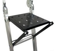 HOHOVYVY Plateforme de travail pliable pour échelles, antidérapante, charge maximale : 150 kg, 30 x 27 cm, noir