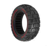 HOHOVYVY Pneus tout-terrain 11" en caoutchouc plein 90/65-6.5 pour Zero 11X, Dualtron, Kaabo, Speedual E-scooter, adhérence anti-crevaison pour tout-terrain et conduite urbaine (ligne rouge)