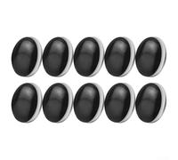 HOHOVYVY Poids magnétique pour rideau de douche, 10 poids de rideau avec aimants, antidérapants pour rideau de douche ou nappe, clips magnétiques en caoutchouc de 4 cm en noir (blanc)