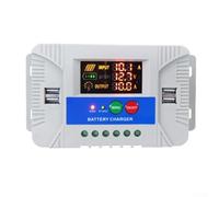 HOHOVYVY Pour régulateur de charge solaire PWM 30 A 12 V/24 V avec capteur de température et affichage LCD compatible avec batterie au plomb, ions lithium et pour batteries LiFePO4