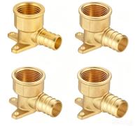 HOHOVYVY Raccord 3/4", Cuivre PEX-B Coudé 3/4" Drop Ear Connecteur de Tuyau pour Conduite d'eau Résistant à la Pression Pour Tuyaux PEX 4 Pièces