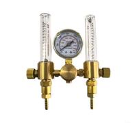 HOHOVYVY Réducteur de pression Bouteille de gaz,Réducteur de pression, Régulateur de pression en laiton Type 191 pour Argon avec double sortie, CGA320 CGA580 G5/8 Réducteur de pression Valve (CGA580)