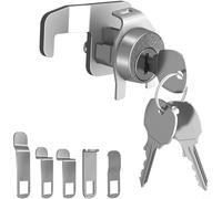 HOHOVYVY Serrure de boîte aux lettres avec serrure à cylindre à 5 broches et protection en alliage de zinc résistante aux intempéries, compatible avec C9100, pour style américain pour porte d'entrée