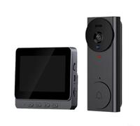 HOHOVYVY Sonnette vidéo sans fil 4,3 pouces Système d'interphone Moniteur Sonnette Caméra