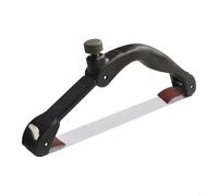 HOHOVYVY Support de bande de ponçage manuel réglable en ABS avec 6 m de bande abrasive en oxyde d'aluminium de 25 mm de large pour un ponçage et un polissage efficaces du bois, du métal, de la voiture