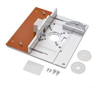 HOHOVYVY Table de fraisage, table de fraisage pour défonceuse, routeur en aluminium, plaque d'insertion de table en bois, planche à onglets