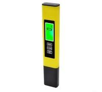 HOHOVYVY Testeur de qualité de l'eau numérique 3 en 1 ABS pour mesurer la conductivité 0-9999 PPM jaune avec écran LCD pour l'eau potable de piscine (1 pièce)