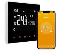 HOHOVYVY Thermostat de chauffage au sol WiFi avec écran tactile LCD programmable compatible avec Alexa et pour l'application Smart Life Connexion 2,4 GHz (Water and floor heat)
