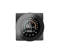 HOHOVYVY Thermostat mural programmable compatible Zigbee avec plan hebdomadaire 5 + 1 + 1 - Affichage LED - Commande vocale et mode économie d'énergie - Noir (pour Zig Bee)