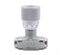 HOHOVYVY Valve de régulation de débit hydraulique à 2 voies STB-G1/4/STB-G3/8 46 GPM Débit constant Contrôle précis de la vitesse jusqu'à 400 bars pour huile, air et gaz (STB-G1/4)