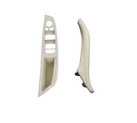 HOHPMGFGNN Cache Poignée Pour BMW 5 Série F10 F11 F18 520 523 525 528 530 535 Conduite À Gauche LHD Intérieur En Cuir Porte Poignée De Traction Ensemble D'assemblage(Oyster 2pcs set)