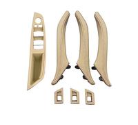 HOHPMGFGNN Cache Poignée Pour BMW 5 Série F10 F11 F18 520 523 525 528 530 535 Conduite À Gauche LHD Intérieur En Cuir Porte Poignée De Traction Ensemble D'assemblage(LHD Beige)