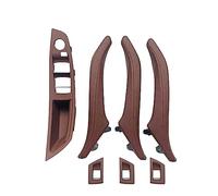 HOHPMGFGNN Cache Poignée Pour BMW 5 Série F10 F11 F18 520i 523i 525i 528i 535i LHD RHD Accoudoir Intérieur Poignée De Porte En Cuir Assemblage(LHD RED BROWN)