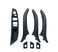 HOHPMGFGNN Cache Poignée Pour BMW 5 Série F10 F11 F18 520i 523i 525i 528i 535i LHD RHD Accoudoir Intérieur Poignée De Porte En Cuir Assemblage(LHD BLACK)