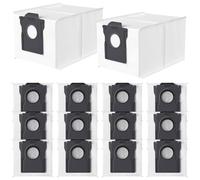 HoHumoca 14 Sacs à poussière pour Dreame X40/X50 Ultra Complete, X40/X50 Master, X30 Ultra, L10s Ultra /L10s Pro Ultra /L10s Pro Gen 2 /L10s Plus, L20/L40/L50 Ultra, pour Mova E30 Ultra/P50 Pro Ultra