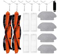 HoHumoca Accessoires de remplacement pour Xiaomi Mi Robot Vacuum Mop 2S/Mop Pro, Remplacement pour Xiaomi Robot Vacuum S12/S10 EU, 2x brosse principale, 4 filtres HEPA, 4 Mopas, 6 brosses latérales