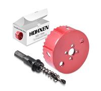 HOHXEN Scie à Trou 115mm, M42 HSS Fraise à Trou Ouvert Bimétallique avec Foret de Positionnement pour Couper L'acier Doux, L'acier Inoxydable, Fonte, Laiton, L'aluminium, Bois, PVC, Plaques de Plâtre
