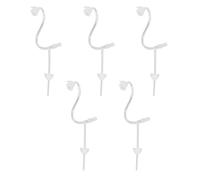 HOHXFYP 5 Pièces Tubes Sonores,Taille 2B Côté Gauche Droit Amplificateur Auditif Remplacement Tubes Sonores et Dômes Minces,Tubes D'Aide Auditive Bte la Plupart Des Tubes Réception(2BL-transparent)