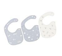 HOHXFYP Bavoirs pour Bébé, 3 Pièces Bavoirs pour Bébé en Coton Animal Mignon Unisexe, Bavoirs pour Bébé Unisexe pour Tout petits, Nouveau nés, Filles, Garçons 7,9 X 9,8 Pouces(Lamb-UN)