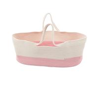 HOHXFYP Panier à Langer pour Bébé, Panier à Langer Pliable et Imperméable Avec Corde à Langer pour Bébé, Table à Langer Portable pour Bébé, Dessin Animé(27.6in-Rose)