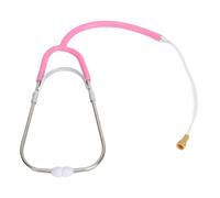 HOHXFYP Stéthoscope D'Écoute pour Appareils Auditifs, Stéthoscope Binaural en Plastique Rose pour Tests d'Aides Auditives