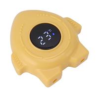 HOHXFYP Thermomètre de Bain pour Bébé, Température Ambiante Numérique Flottante pour Tout petits Avec Affichage LED, Thermomètre à Eau de Baignoire Portable(S-Jaune)