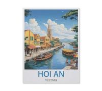 Hoi an Viêt Nam，Puzzles 1000 Pièces Puzzles pour Adultes, Jeux Intellectuels Éducatifs Décoration De La Maison Soulagement du Stress Ensembles De Jouets pour La Famille（38x26cm）-ET95