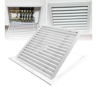 Hoiaost Grilles De Ventilation De Plafond avec Écran, Grille De Ventilation Carrée pour Admission Ou Extraction, Filtre De Sortie À Persiennes, Installation Facile,60x60CM