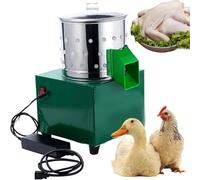 Hoiaost Plumeuse Automatique Poulet, Plumeuse Plumes Poulet en Acier Inoxydable, Diamètre du Tambour 23,5 Cm, Machine À Plumer Les Poils Caille Et d'oiseaux pour Éliminer Rapidement Les Plumes
