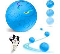 HOIDOKLY Jouets interactifs intelligents pour chien - Balle rotative rebondissante automatique, lavable, durable, balle à rouler automatique intelligente rechargeable pour tous les chats et chiens