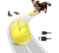 HOIDOKLY Jouets interactifs intelligents pour chien - Balle rotative rebondissante automatique, lavable, durable, balle à rouler automatique intelligente rechargeable pour tous les chats et chiens