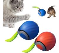 HOIDOKLY Speedy Tail 2.0 Speedy Tail 2025 Nouveau roi de la balle interactive pour chat, jouet automatique, soulage l'anxiété, bleu + orange