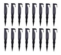 HOINCO 100pcs 16mm PE Tuyau d'irrigation Piquet d'ancrage serré, Irrigation Goutte à Goutte Tuyau Souple Pile pour Le Soutien des Plantes, Tuyau Fixe pour Le Sol du Jardin. (100)